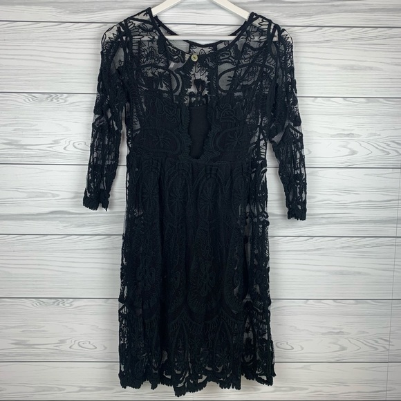 Free People Jens Pirate Booty Lace Dress Small - Picture 5 of 8